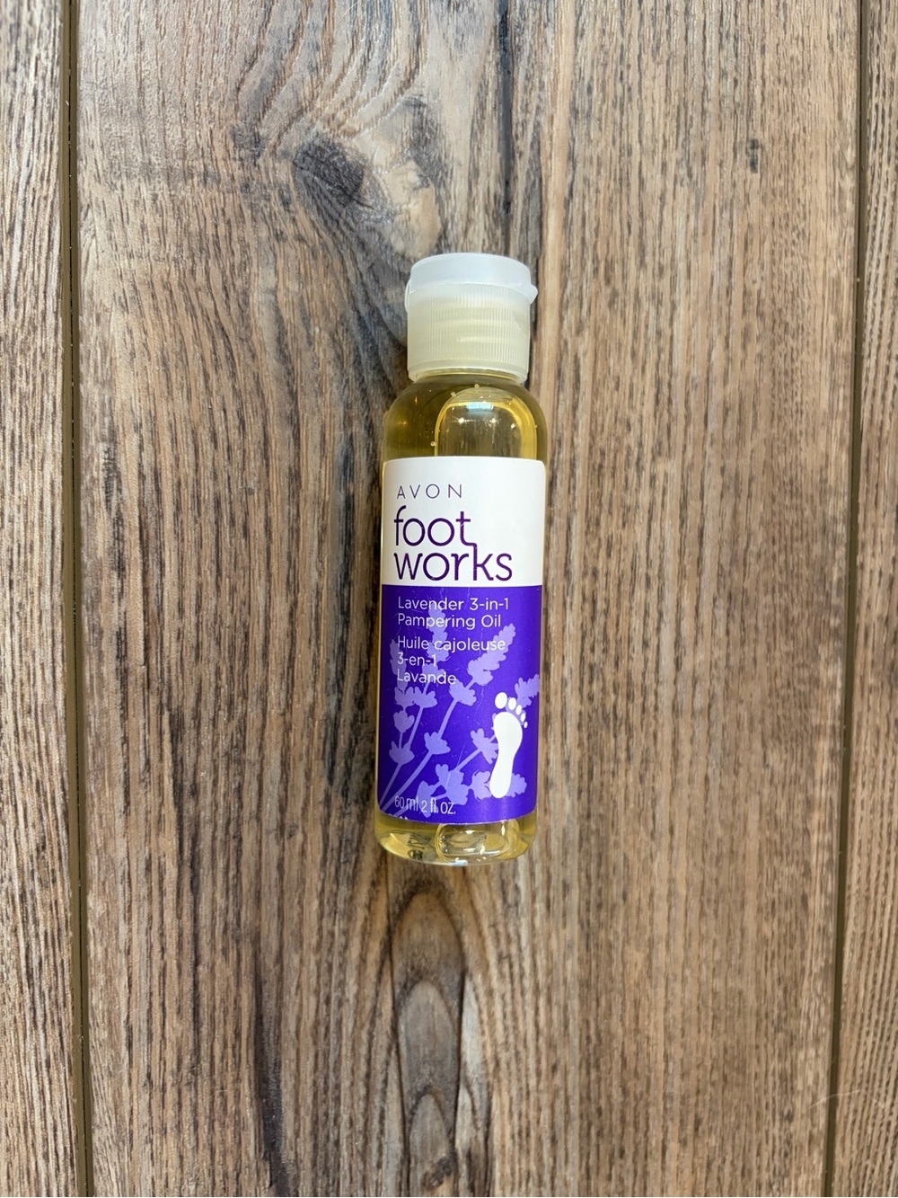 Avon Foot Works LAVENDER 3 IN 1 PAMPERING OIL ~ New/Sealed ~